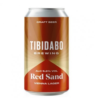 CERVEZA TIBIDABO RED SAND LATA 33 CL.