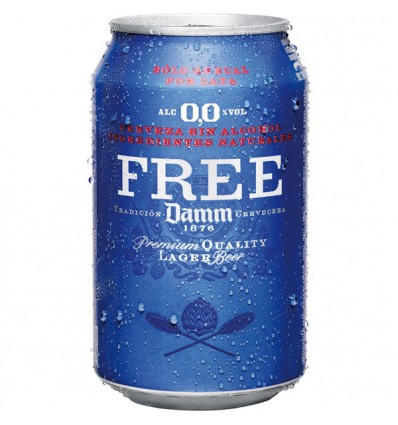 CERVEZA FREE DAMM LATA 33 CL