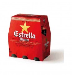CERVEZA ESTRELLA DAMM PACK DE 6 1/5