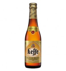 CERVEZA LEFFE RUBIA BLONDE BOTELLA 33 CL