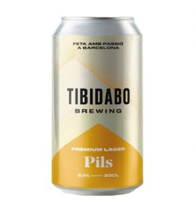 CERVEZA TIBIDABO PILS LATA 33 CL.