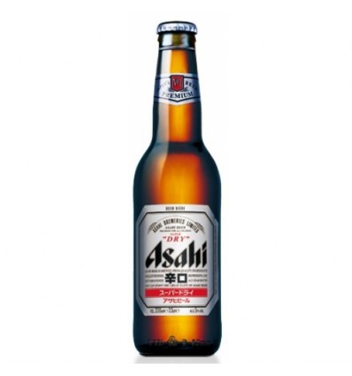 CERVEZA ASAHI SUPER DRY BEER JAPONESA 33CL