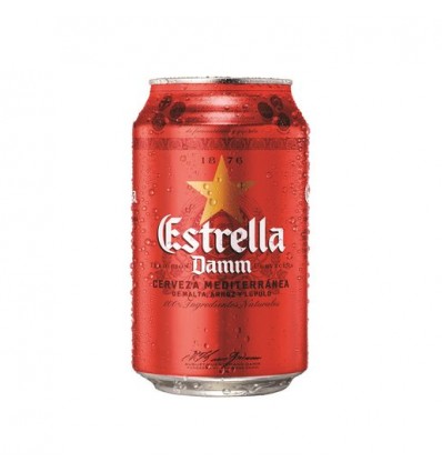 CERVEZA ESTRELLA DAMM LATA 33 CL