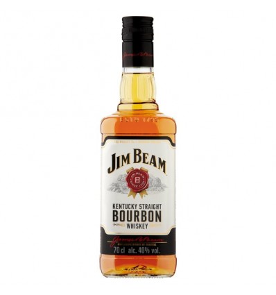 WHISKY BOURBON JIM BEAM WHITE 70 CL