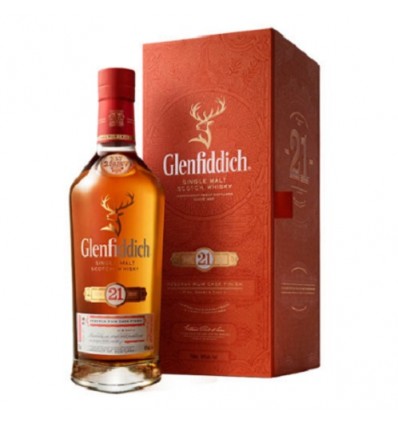 WHISKY GLENFIDDICH 21 AÑOS MALTA 70 CL.
